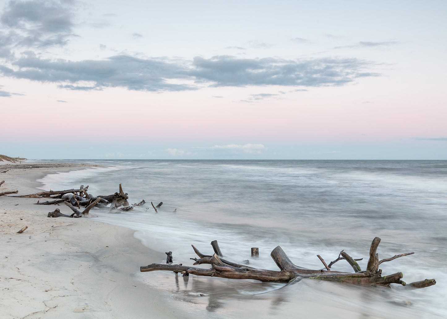 Plakatmotiv fra Dueodde ved solnedgang – smukke øer i Danmark