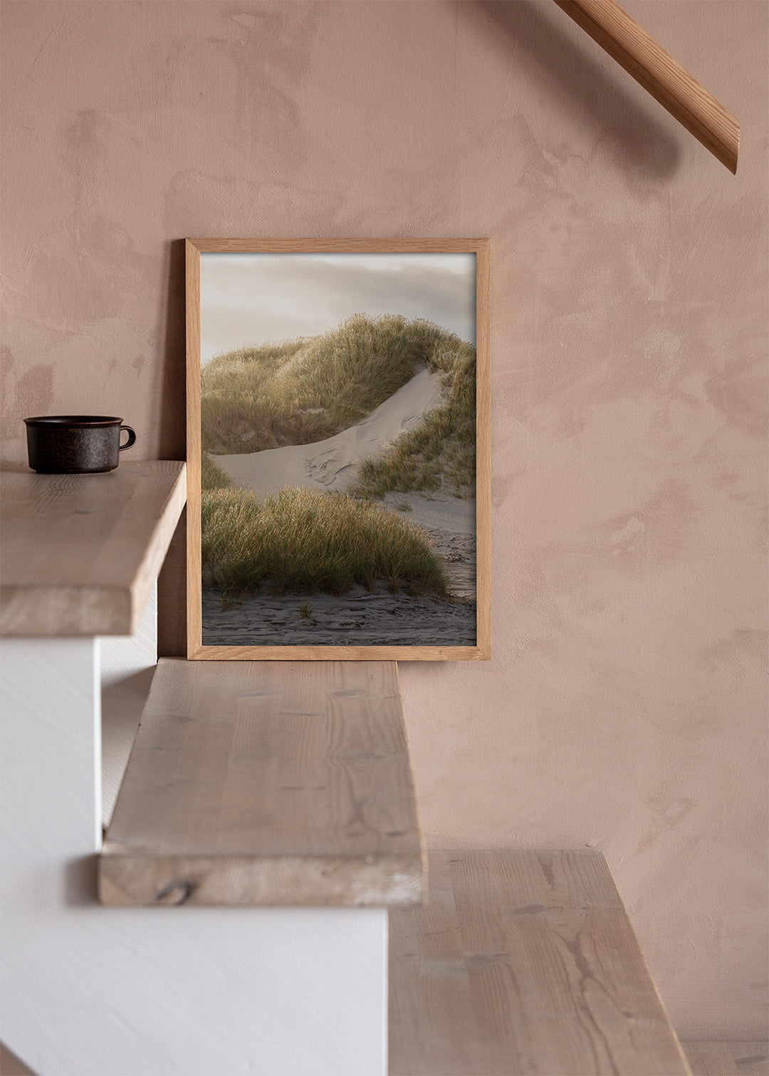 Vestkyst plakat på trappe