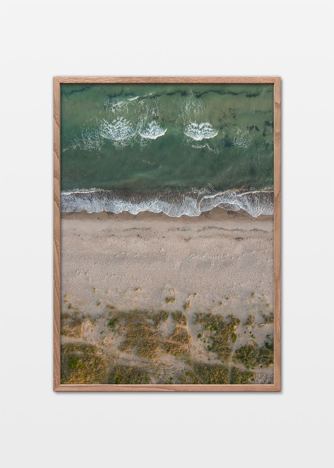 Foto Factory | Tisvildeleje strand plakat – Bølger set ovenfra