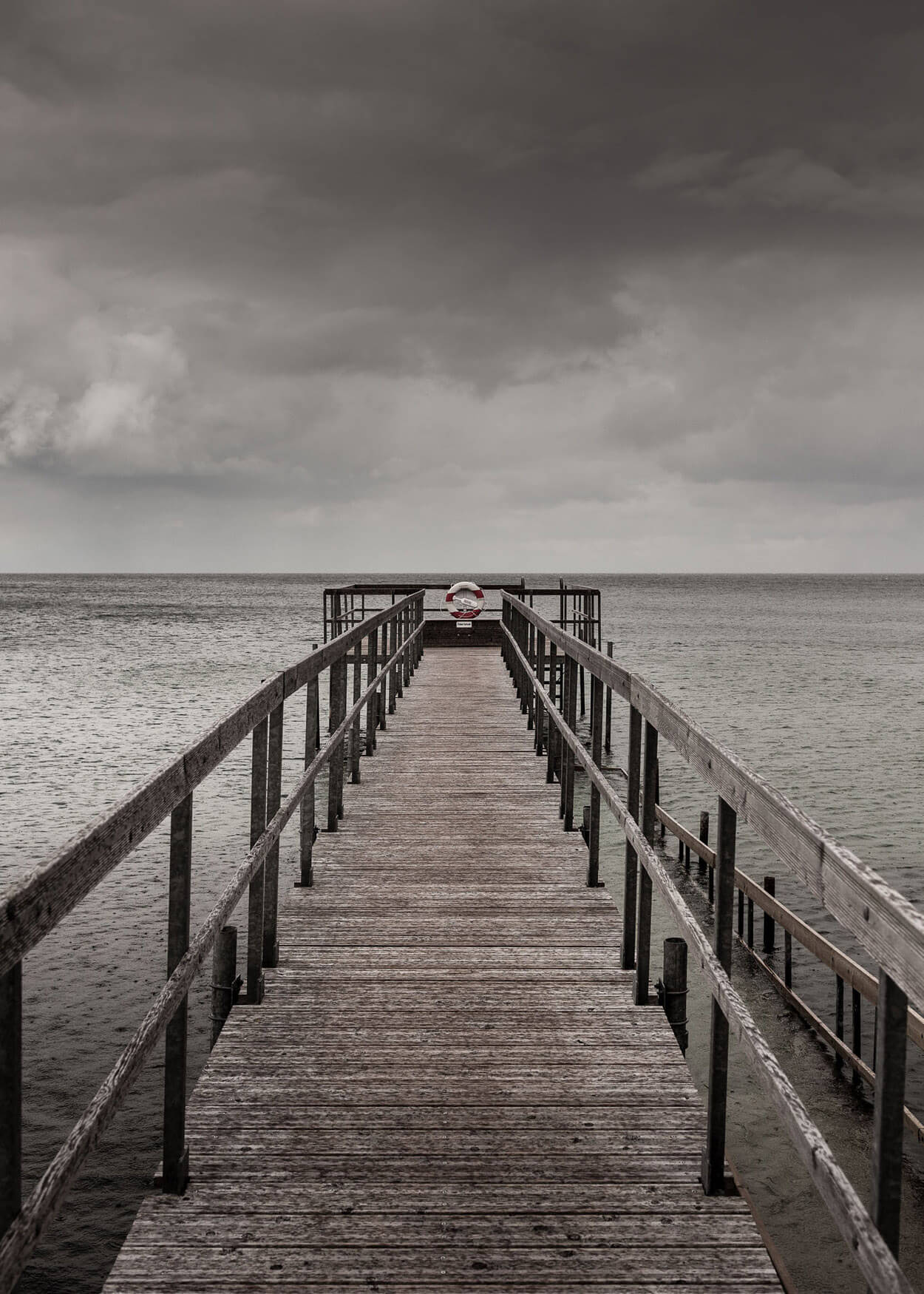 Fotografi af Badebro på Samsø