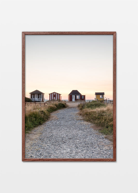 Strandhuse plakat fra Ærø