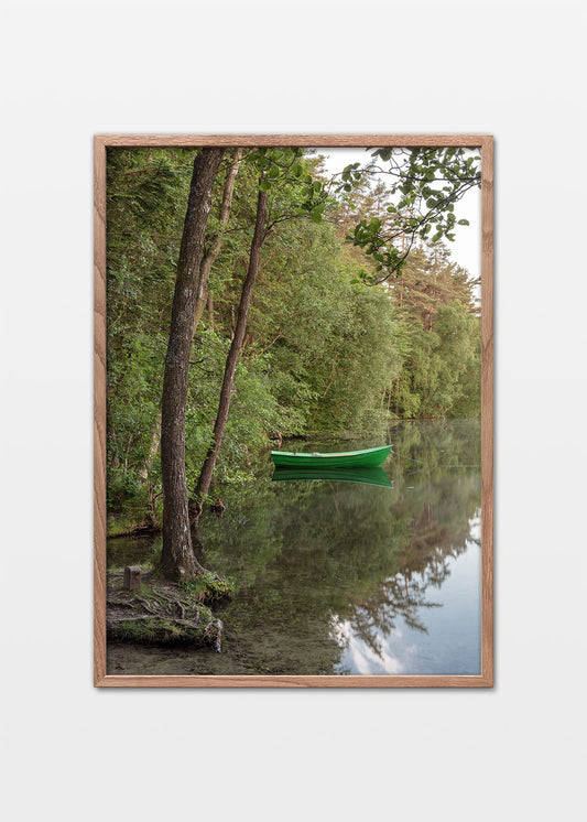 Silkeborg plakat med både på Silkeborgsøerne