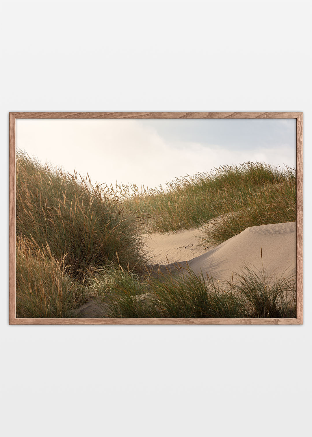 Sommer klitter plakat - Strandmotiv fra Danmarks Vestkyst 
