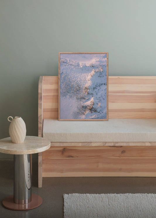 Plakat med vinterens strukturer i Thy