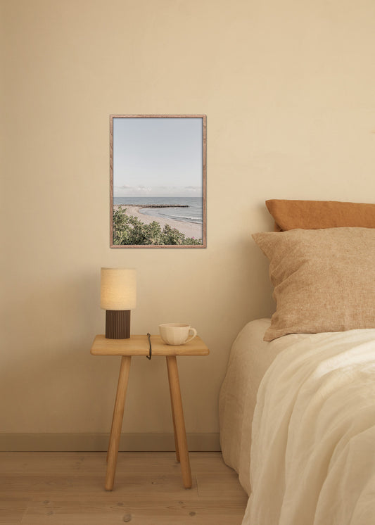 Tisvildeleje plakat – Mole og strand i morgenlys | Foto Factory