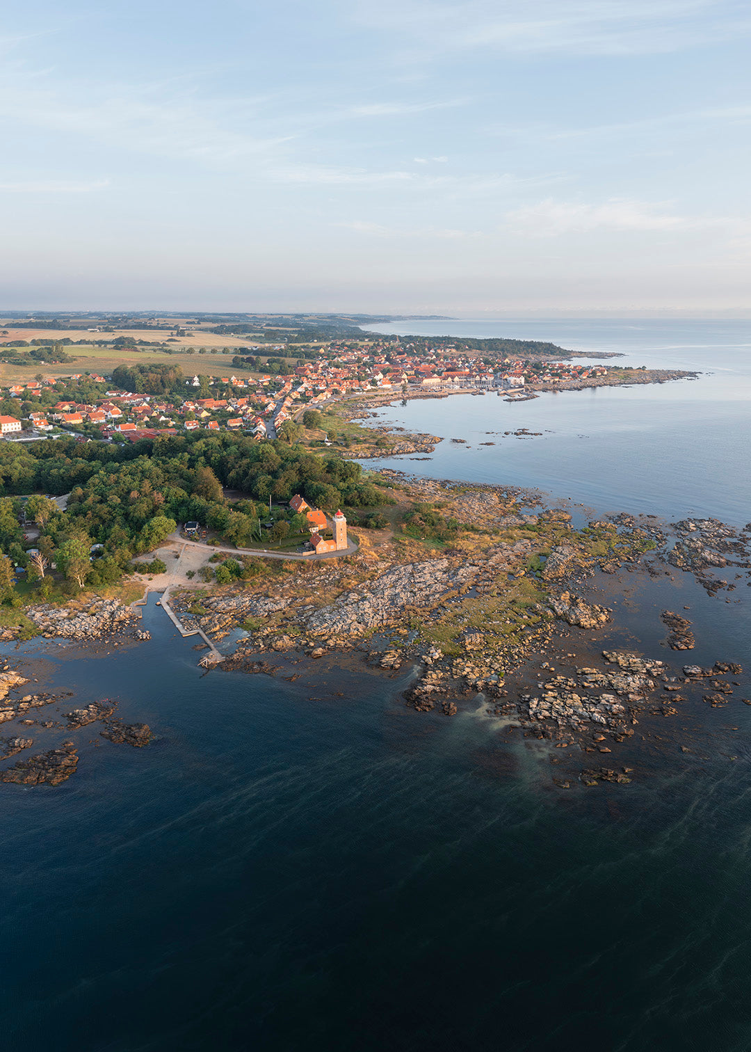 Fotografi af Svaneke med drone
