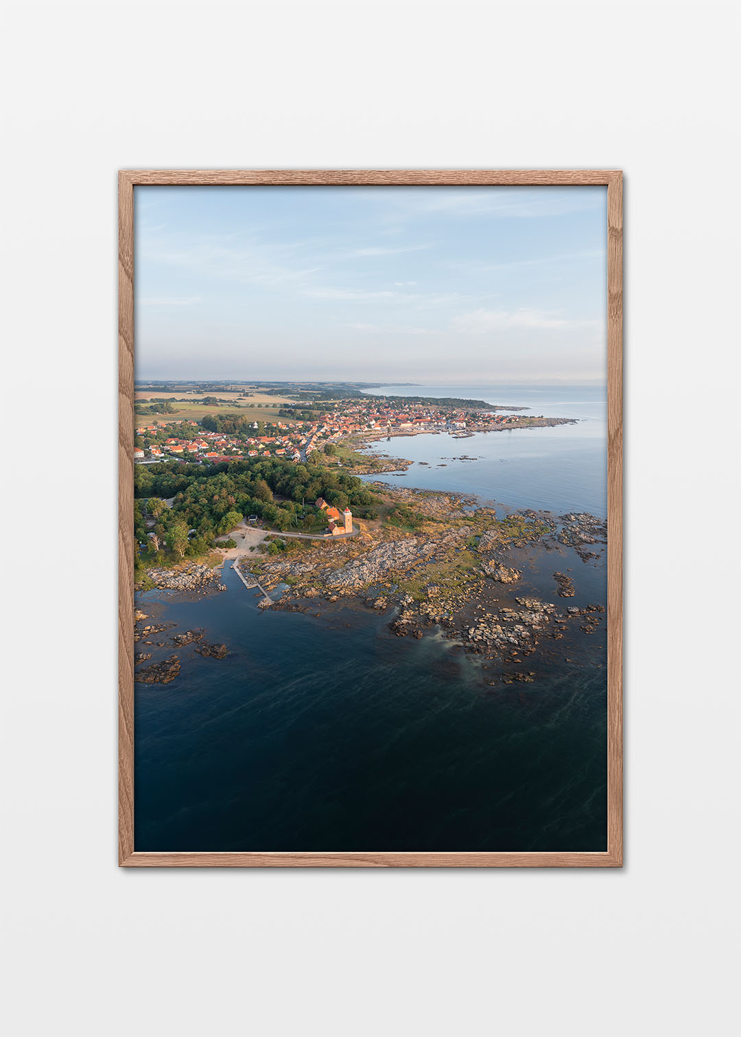 Svaneke plakat – Udsigt over Hullehavn