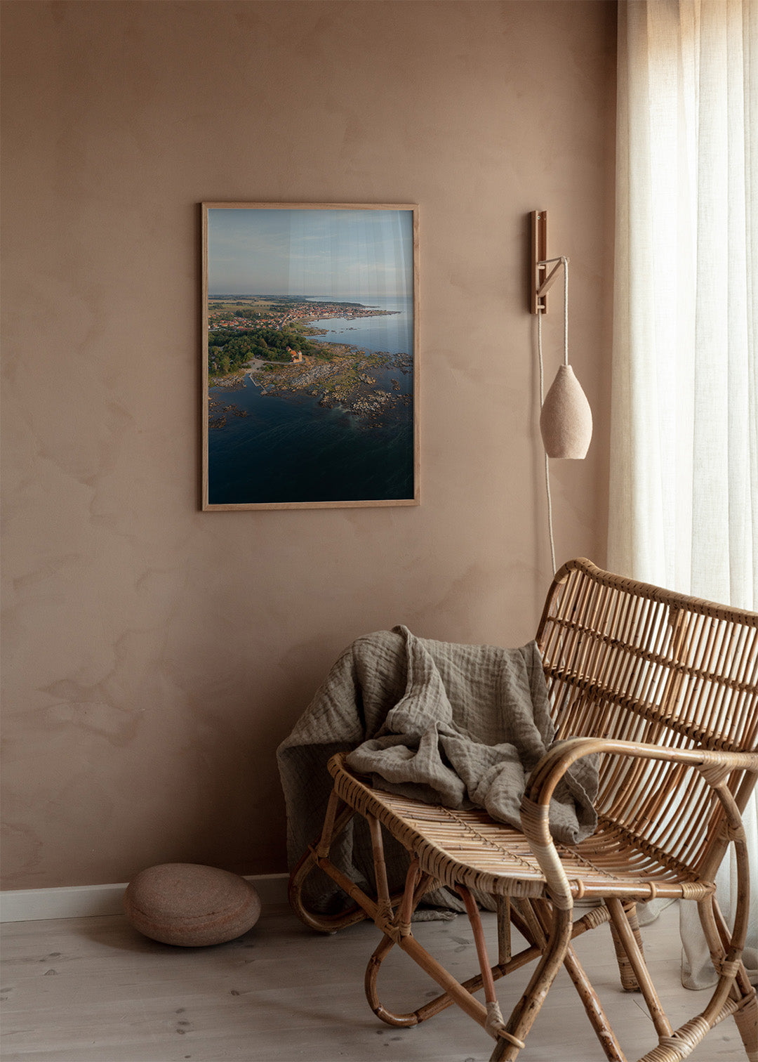 Svaneke plakat – Udsigt over Hullehavn