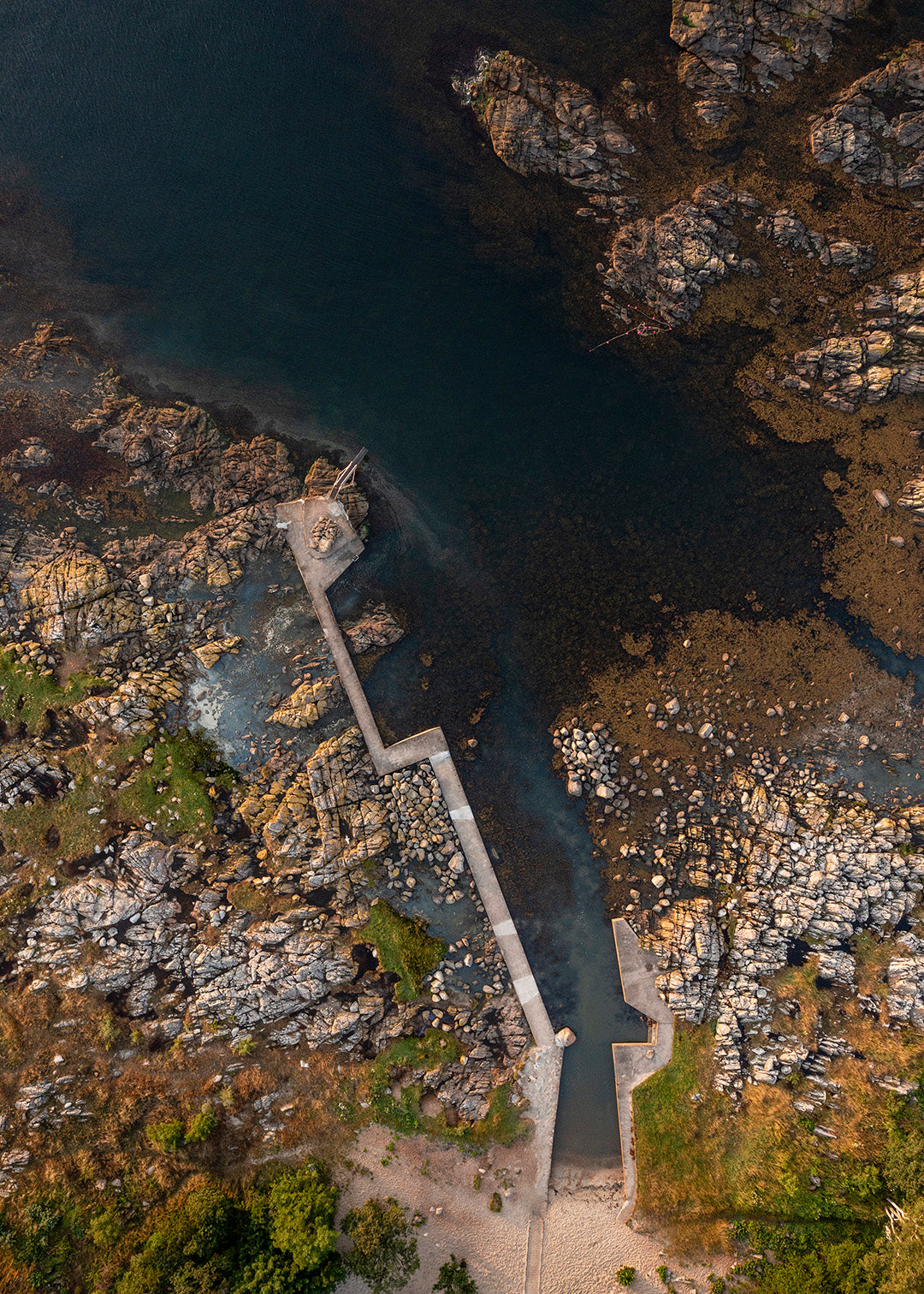 Fotografi af Hullehavn med drone