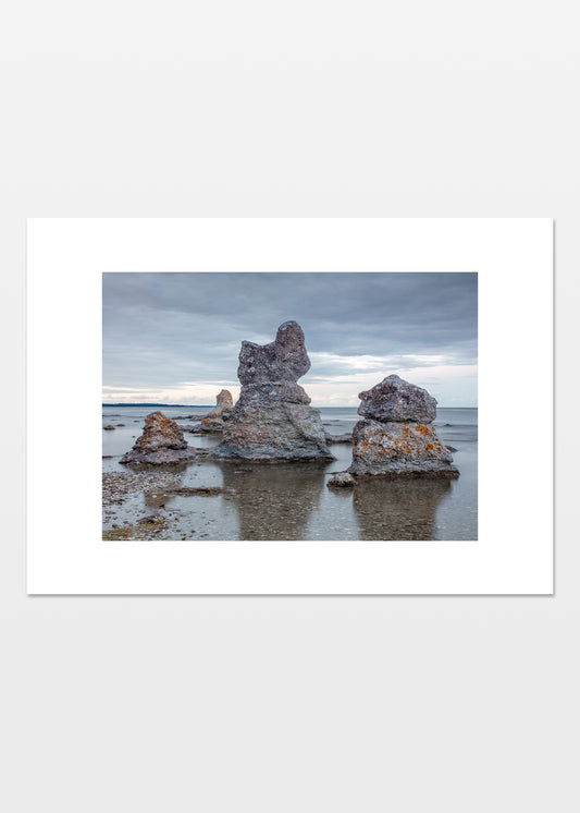 Fotografisk plakat af rauker ved Folhammar, Gotland, Sverige – Foto Factory