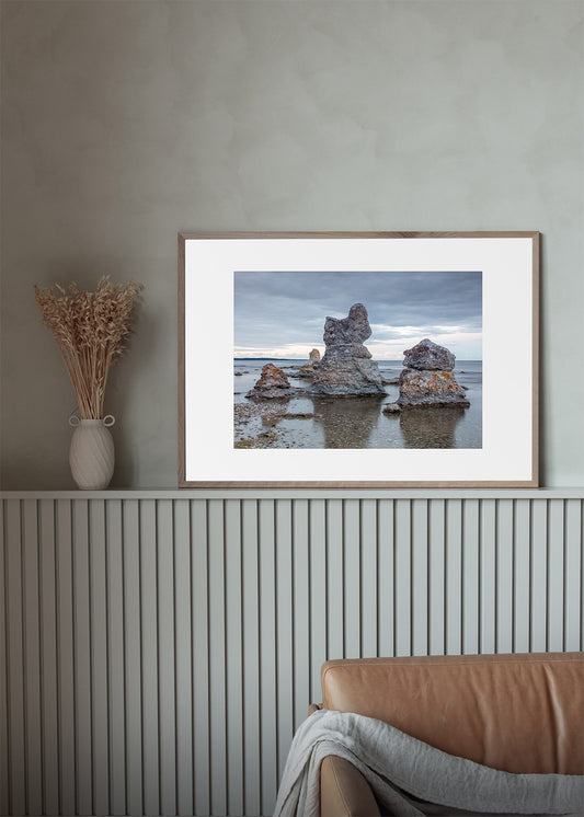 Fotografisk plakat af rauker ved Folhammar, Gotland, Sverige – Foto Factory