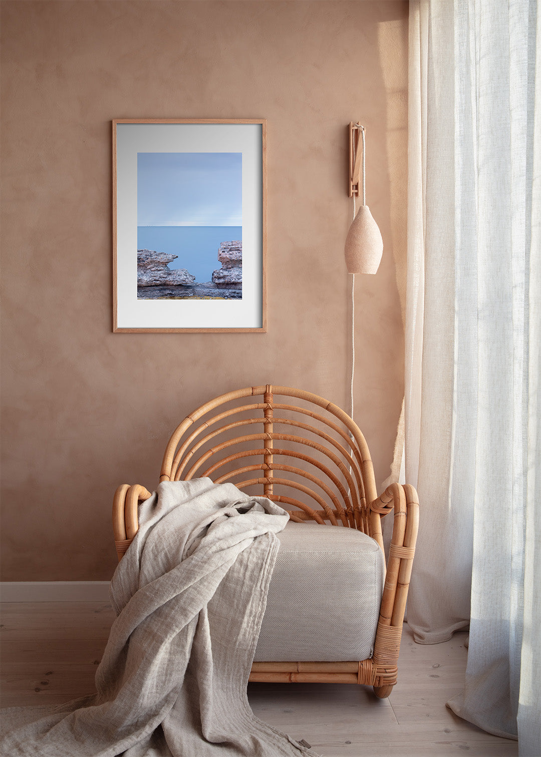 Fotografisk plakat af Snabben kystlandskab i lodret format, Gotland, Sverige – Foto Factory