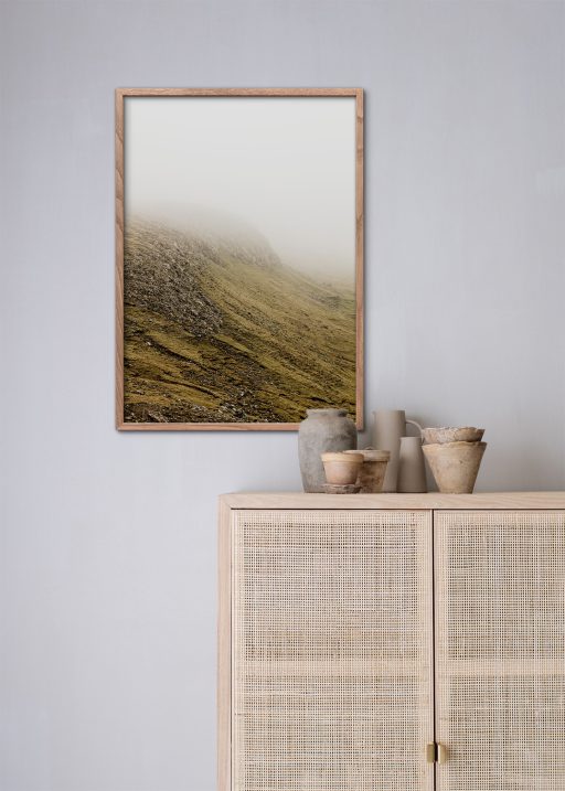 Indret med landskabs plakat fra Færøerne