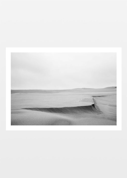 Sort hvid foto med sand
