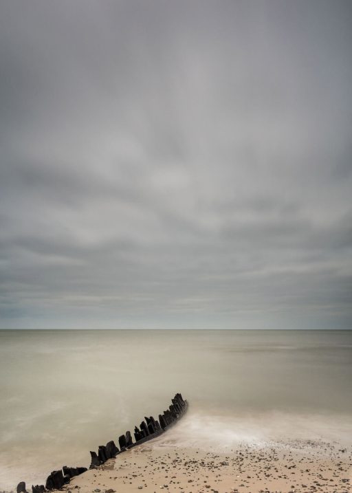 Fotografi af vrag ved Tornby strand