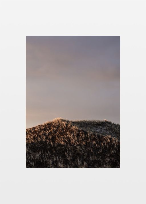 Sandklit plakat fra Nationalpark Thy - Solnedgang og Mørke Klitter