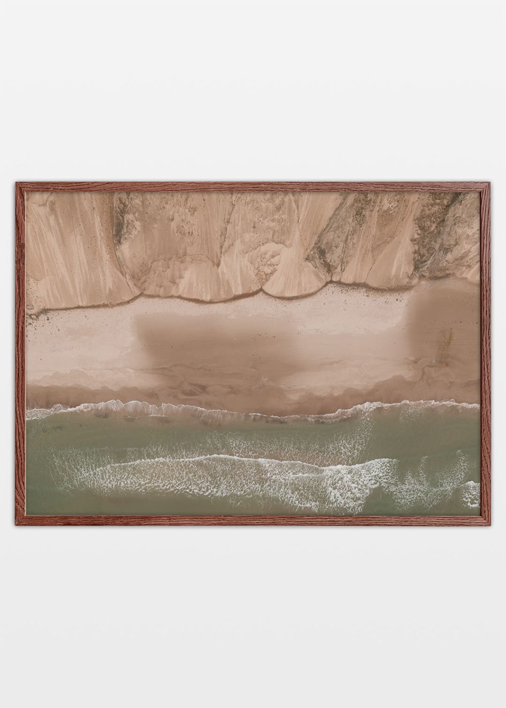 Sandskrænt plakat fra Rubjerg Knude i Droneperspektiv